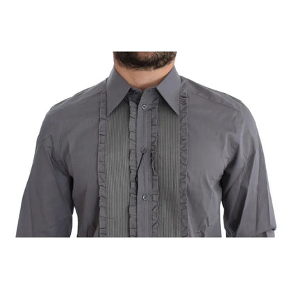 Dolce & Gabbana Purple Torero GOLD Slim Fit Dress Shirt