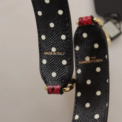 Dolce & Gabbana Rød Python Læder Krystals Reversible Skulder Strap