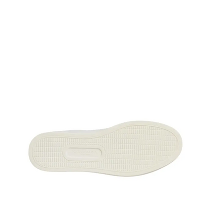 Hvid gummisål med Sacred Heart mønster og Dolce & Gabbana logo