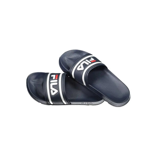Fila blue polyethylene mænds sandal med sorte slides og logo