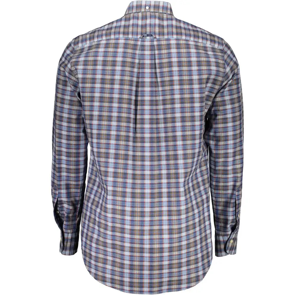 Gant Blue Cotton Men’s Shirt - S - Skjorte