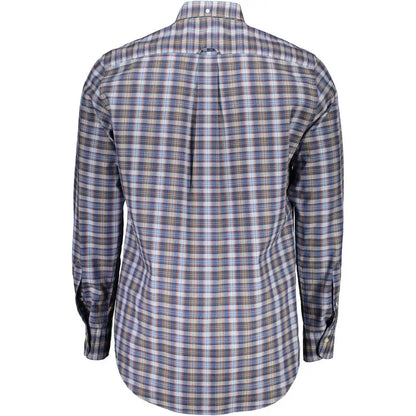 Gant Blue Cotton Men’s Shirt - S - Skjorte