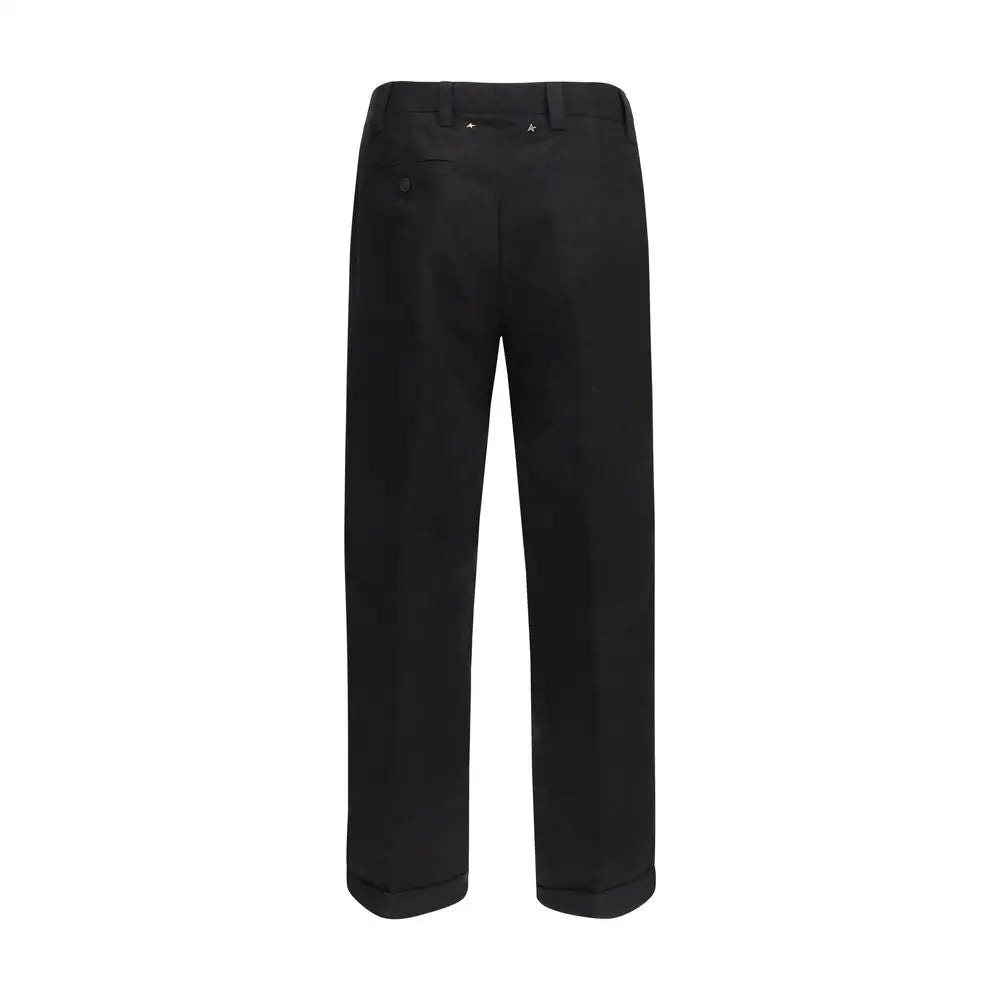 Golden Goose Black Cotton Chino Pants - Bukser