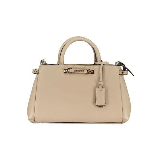 Guess Jeans Beige Polyethylene Handbag - Håndtasker