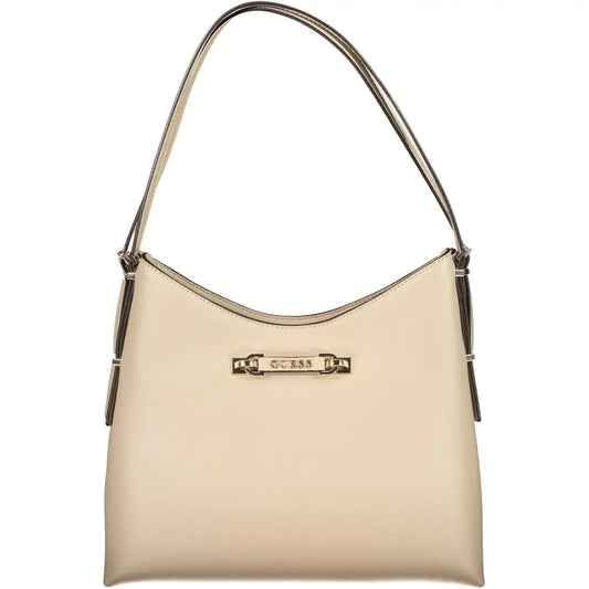 Guess Jeans Beige Polyethylene Women Handbag - Håndtasker