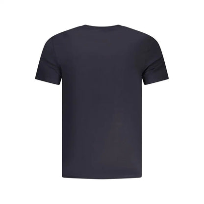 Mørk marineblå kortærmet crew neck t-shirt fra Guess Jeans Blu cotton