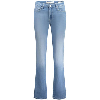 Guess jeans light blue bomuldsflared jeans med fade