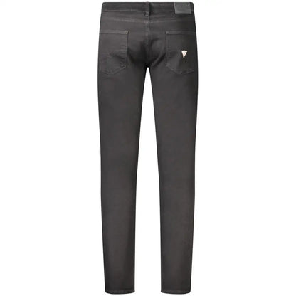 Slim fit Guess jeans nero cotton med subtil syning