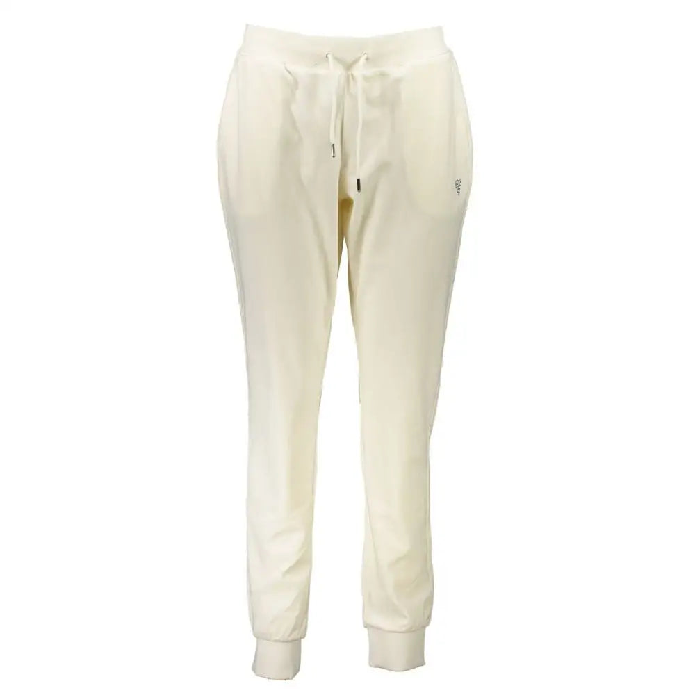 Guess Jeans hvide polyester jogger bukser med stretch og lommer