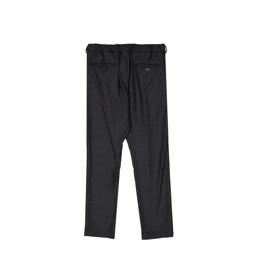 Herno Gray Wool Casual Pants - L - Bukser