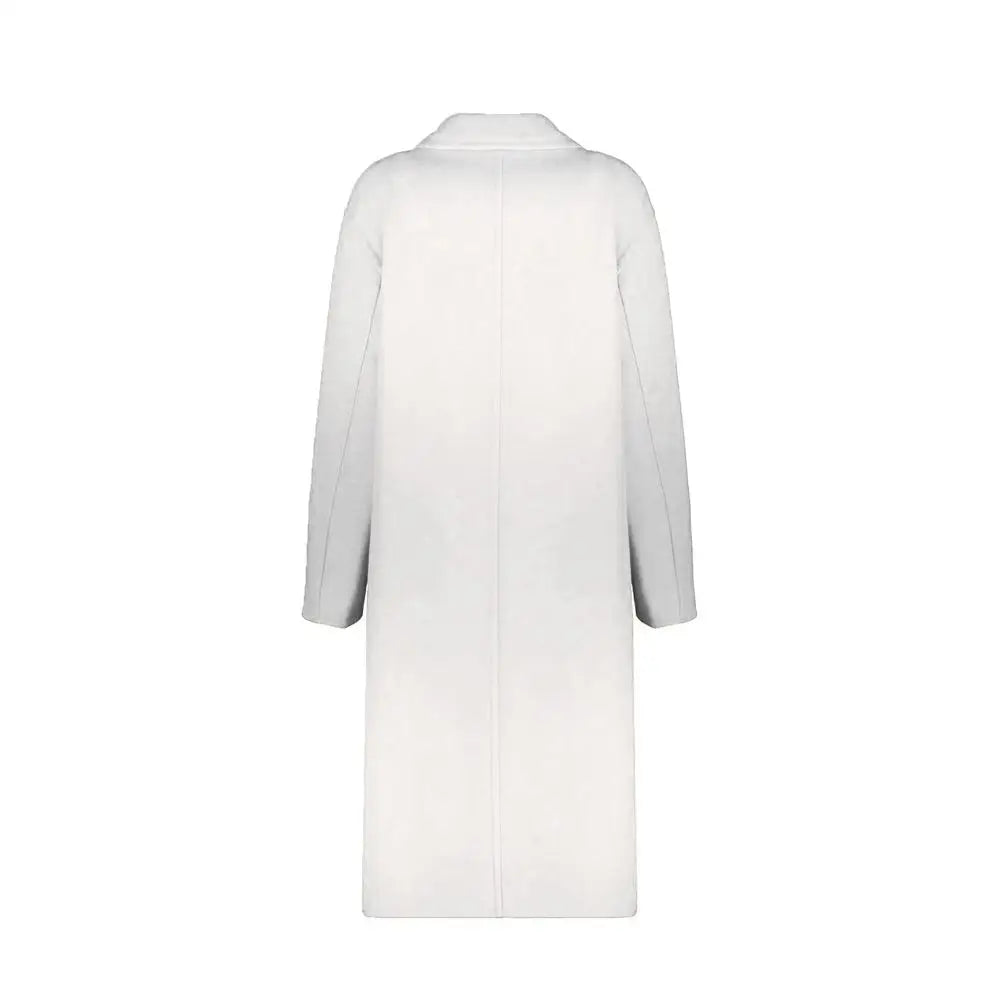 Herno hvid uldfrakke, outlet mærkevare med 100% originale brands, spar 30–70%