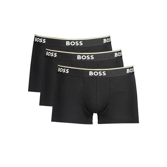 Hugo Boss Black bomuld herreboxershorts pakke med hvid logo