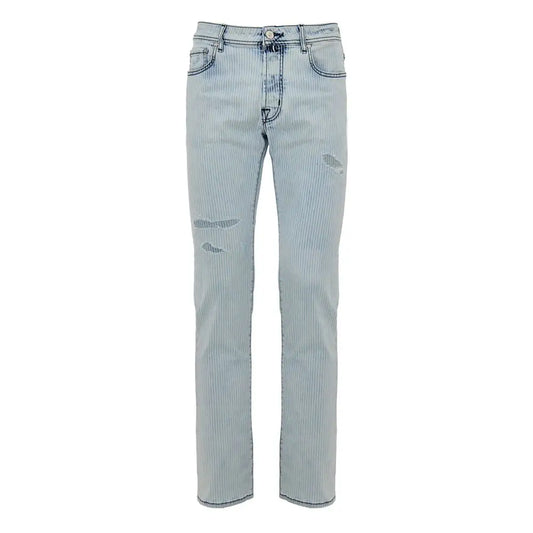 Jacob Cohen Blue Cotton Skinny Jeans - Jeans