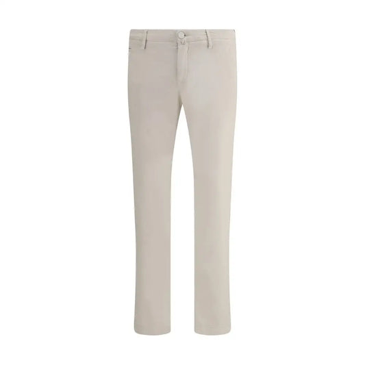 Jacob Cohen Bobby bukser i beige chinos med straight-leg snit