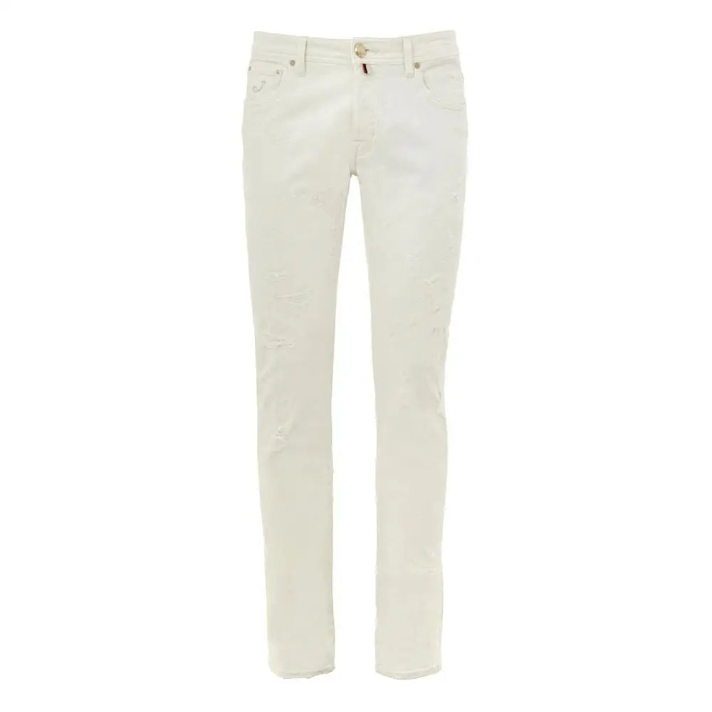 Jacob Cohen White Cotton Skinny Jeans - 33 - Jeans