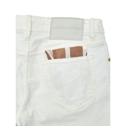 Jacob Cohen White Cotton Skinny Jeans - 33 - Jeans