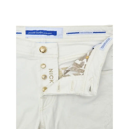 Jacob Cohen White Cotton Skinny Jeans - 33 - Jeans