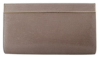 Jimmy Choo Cayla rosa glitterclutch med metalramme set forfra