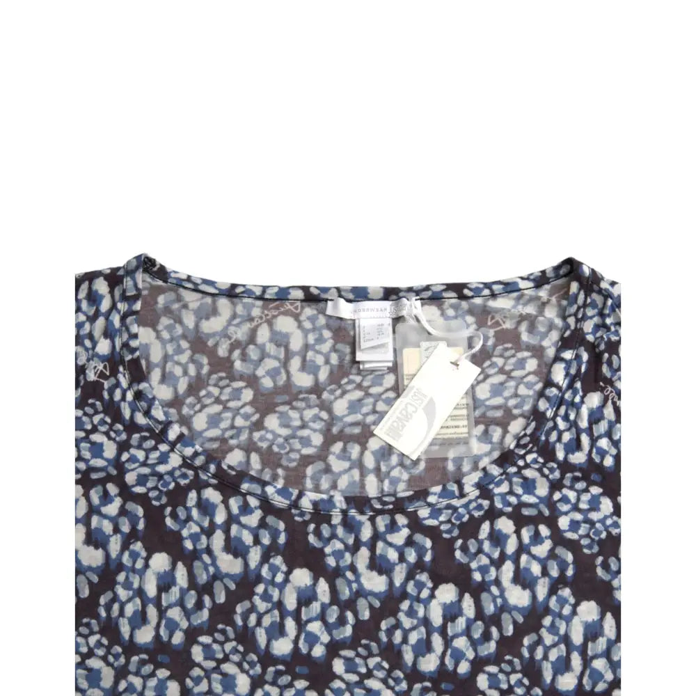 Just Cavalli Blue Floral Lace Long Sleeves Top Underwear Blouse