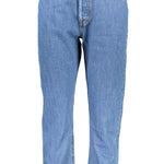 Chic Blå Bomuld 5-Pocket Jeans for Women-Modeoutlet