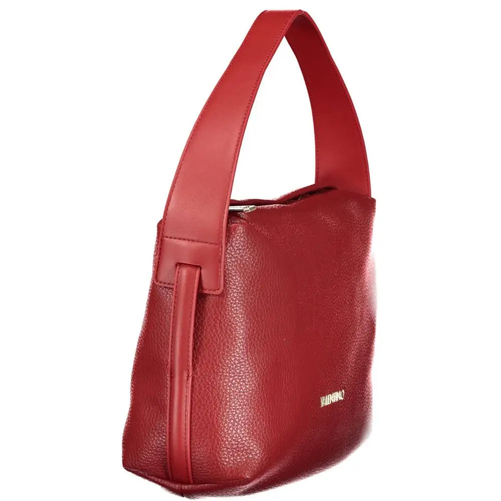 Vibrant rød Mario Valentino Rosso Polyurethane hobo taske, 100% original