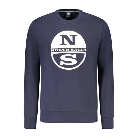 Navy blue North Sails crewneck sweatshirt med hvidt logo