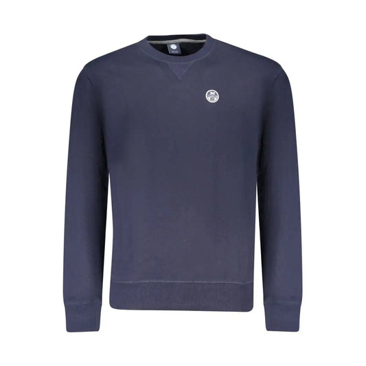 North Sails blå sweatshirt i navy med hvidt logo på brystet