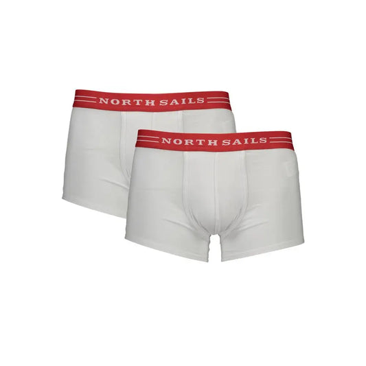 North Sails White Cotton Men Boxer - S - Boxershorts
