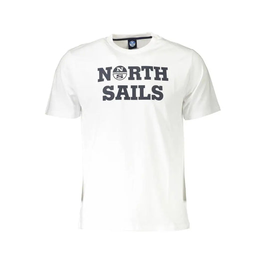 North Sails White Cotton Men TShirt - T-shirts