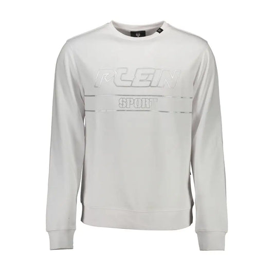 Plein Sport White Cotton Men Sweater - Sweaters