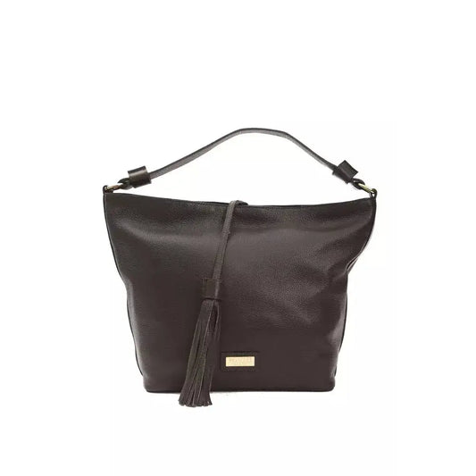 Pompei Donatella Brown Leather Women Shoulder Bag