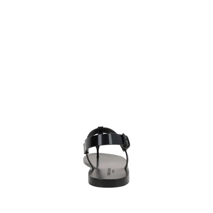 Saint Laurent Black Calfskin Sandals - Sandaler