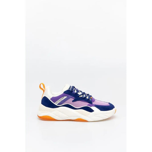 Scotch & Soda lilla og marine blå chunky sneakers med orange detaljer