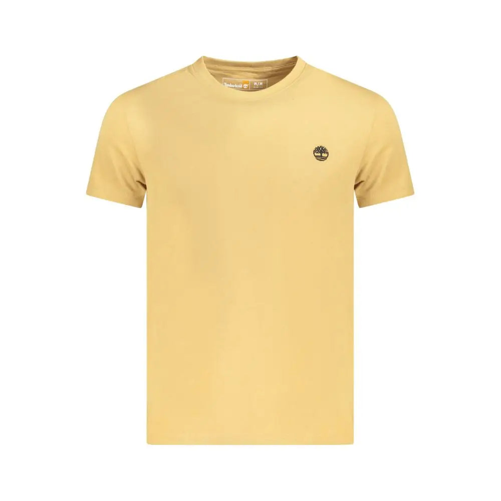Timberland beige cotton herret-shirt med træ-logo