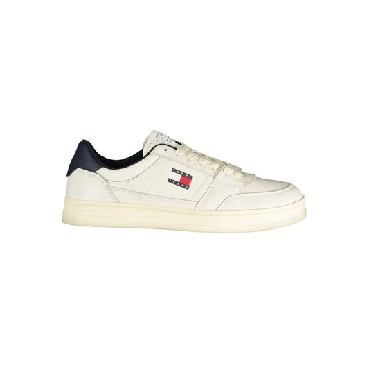 Tommy Hilfiger Bianco Leather Men Sneaker - Sneakers