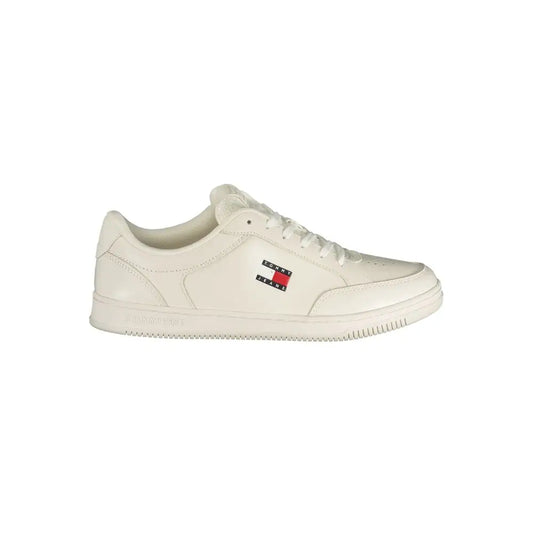 Tommy Hilfiger Bianco Polyurethane Men Sneaker - Sneakers