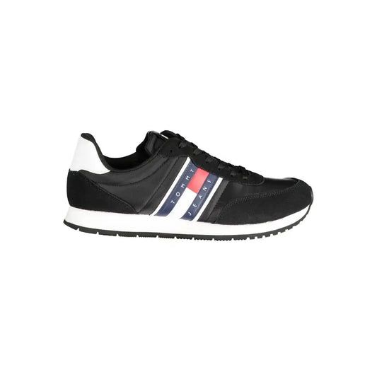 Tommy Hilfiger Black Polyester Sneakers - 44 - Sneakers