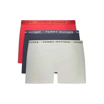 Tommy Hilfiger røde bomuldsboxers i rød, marineblå og off-white
