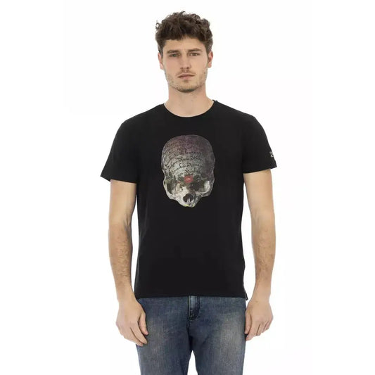 Trussardi Action Black Cotton Men T-Shirt