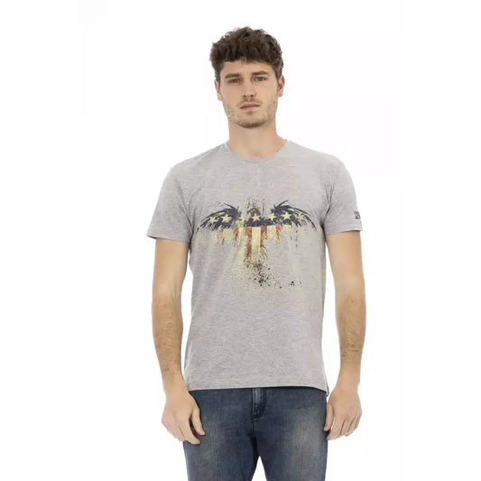 Trussardi Action Gray Cotton Men's T-Shirt