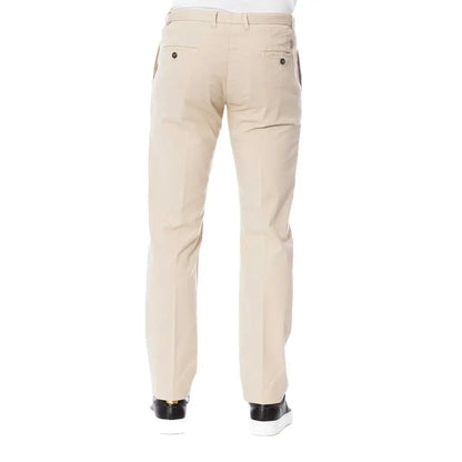Trussardi Beige Cotton Men Trouser - IT52/XL - Bukser