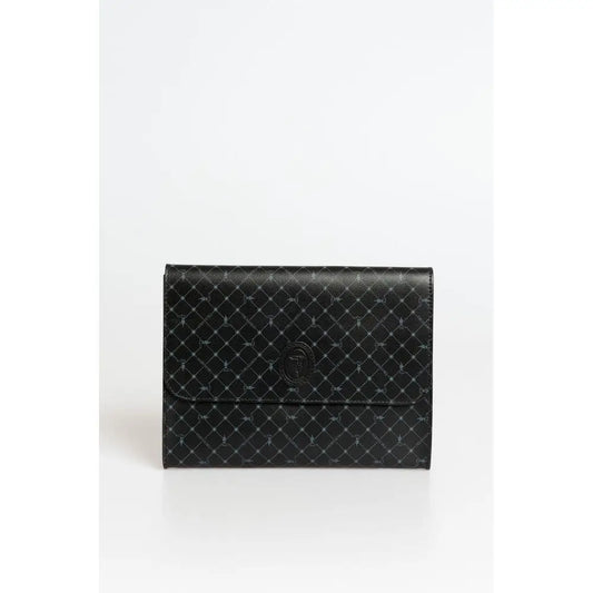 Trussardi Black Polyester Men Clutch