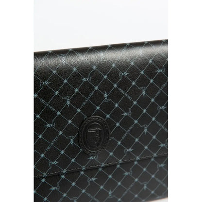 Trussardi Black Polyester Men Clutch
