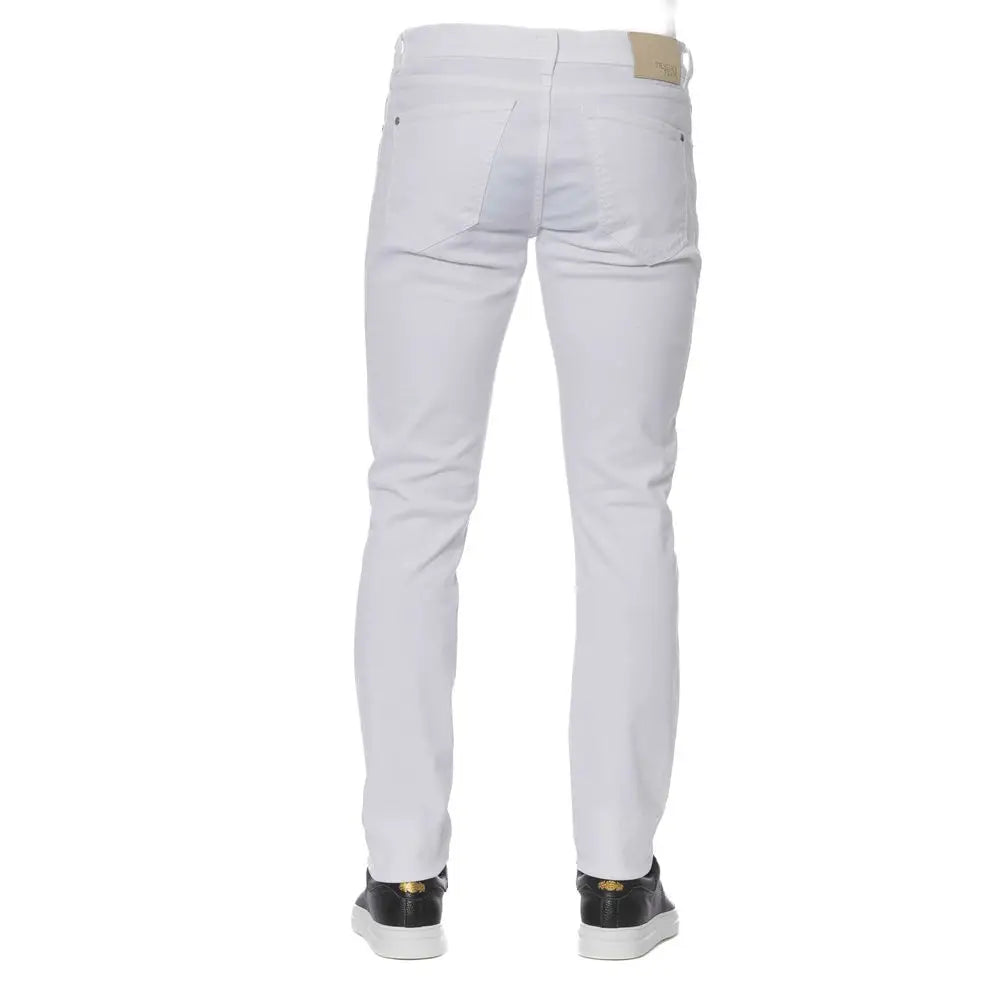 Trussardi Jeans White Cotton Men Jeans - Jeans