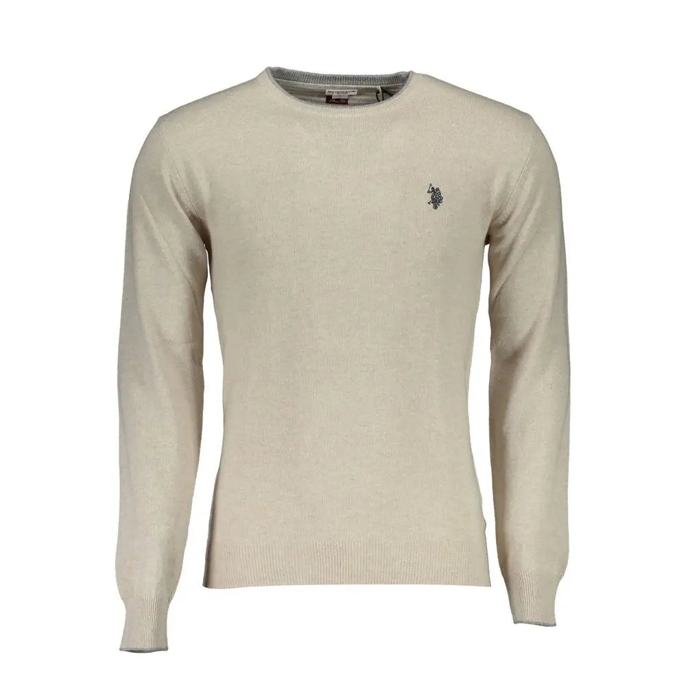 U.S. POLO ASSN. Beige Wool Men’s Sweater - XXL