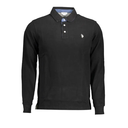 U.S. POLO ASSN. Black Cotton Men Polo Shirt - XXL - Polo Shirts