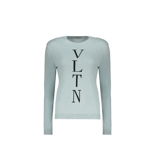 Valentino Blue Angora Sweatshirt - Sweatshirts