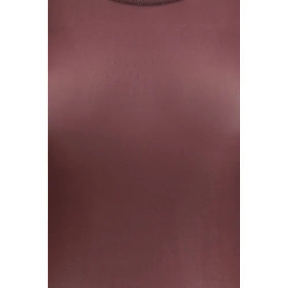 Wolford multicolor polyamid top i mauve med mat finish og rund hals