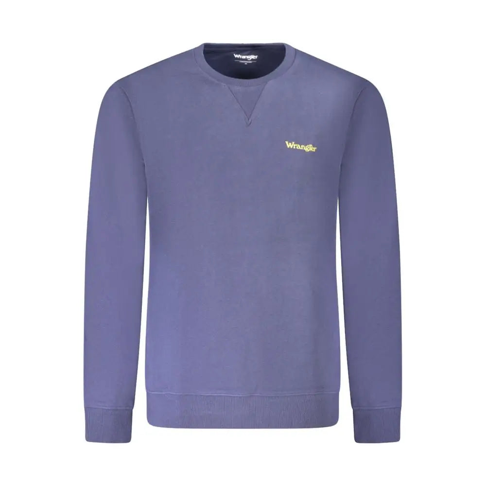 Lilla Wrangler crewneck-sweater med guldlogo, outlet mærkevarer 100% originale brands