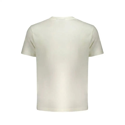 Wrangler white cotton t-shirt, cremekolor, kortærmet med rund hals